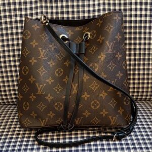 NeoNoe Monogram Drawstring Bag with unbranded strap